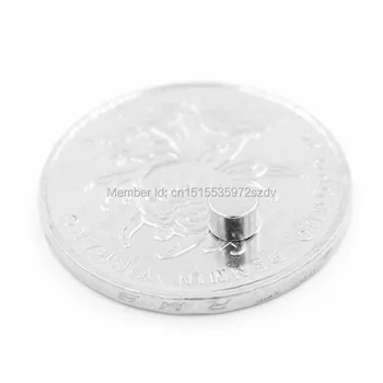 

2000pcs Strong Round Dia 4mm x 3mm N35 Rare Earth Neodymium Magnet Art Craft Fridge 4x3mm