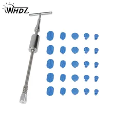 WHDZ PDR Tools Slide hammer Dent Removal Paintless Dent Repair Tool Paintless Kits with 25pcs Blue Puller Tabs whdz pdr tools slide hammer with puller tabs dent removal repair tool paintless kits glue puller sets