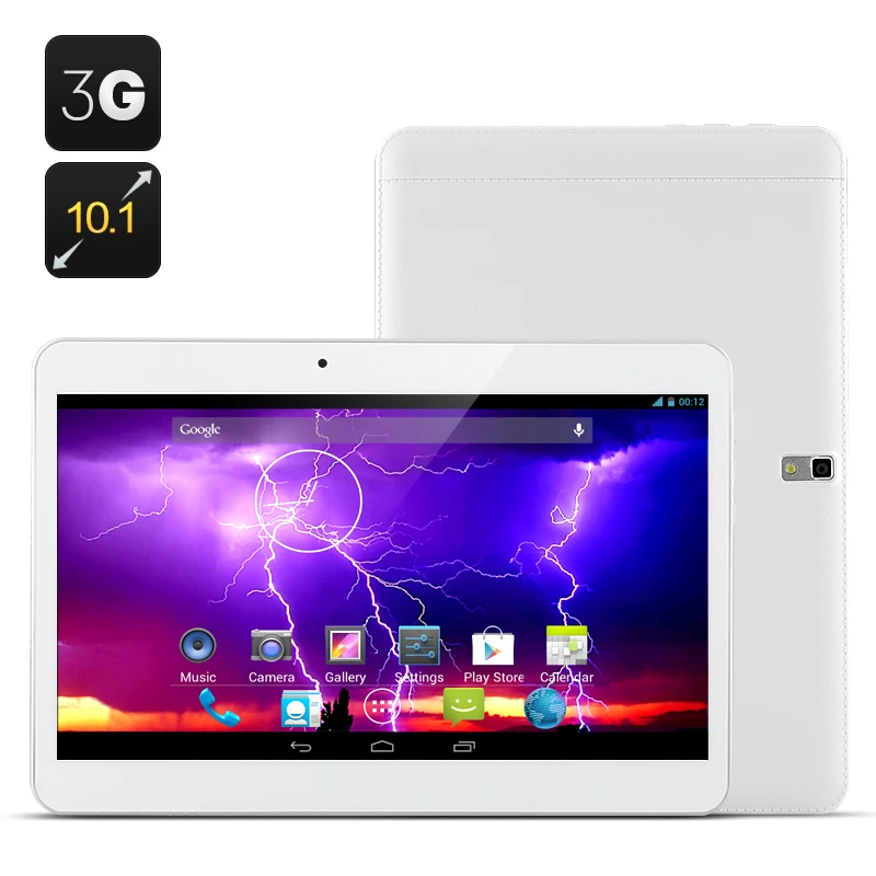 

Boda 10.1 Inch cell phone sim card 3G Tablets pcs- Android 4.4 Dual Core 1.3Ghz, 1024x600 8GB ROM support 32GB SD Card(White)