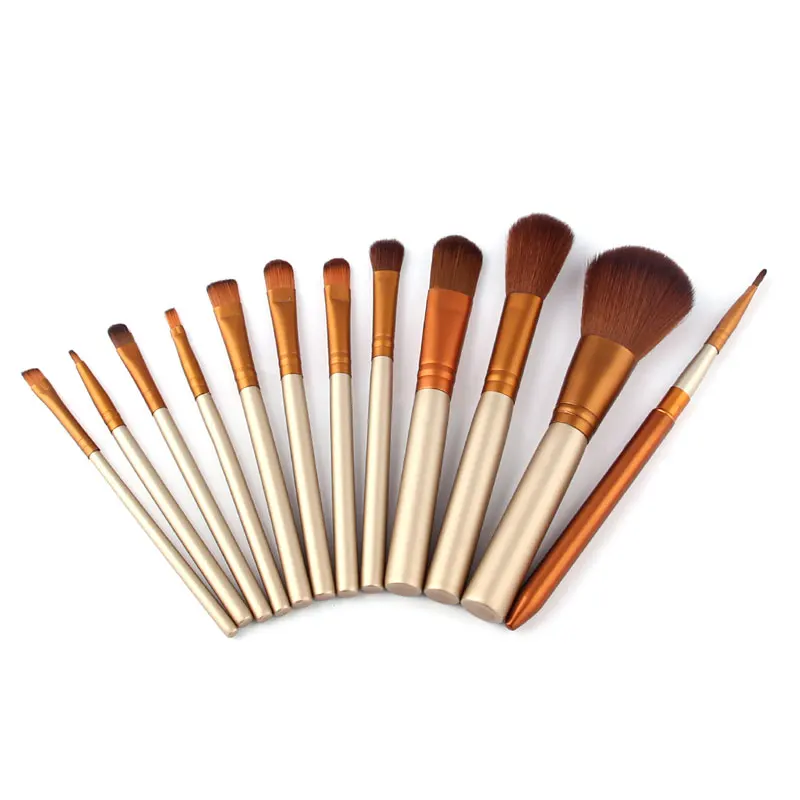 12pcs Newest Nake Makeup Brush Kits Blushesr Eye Shadow Lip Cosmetic Brushes Make up Brush tools with Metal Case (24)