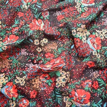 Большой из шифона с цветочным рисунком летнее газовое платье тканевые платья, юбки