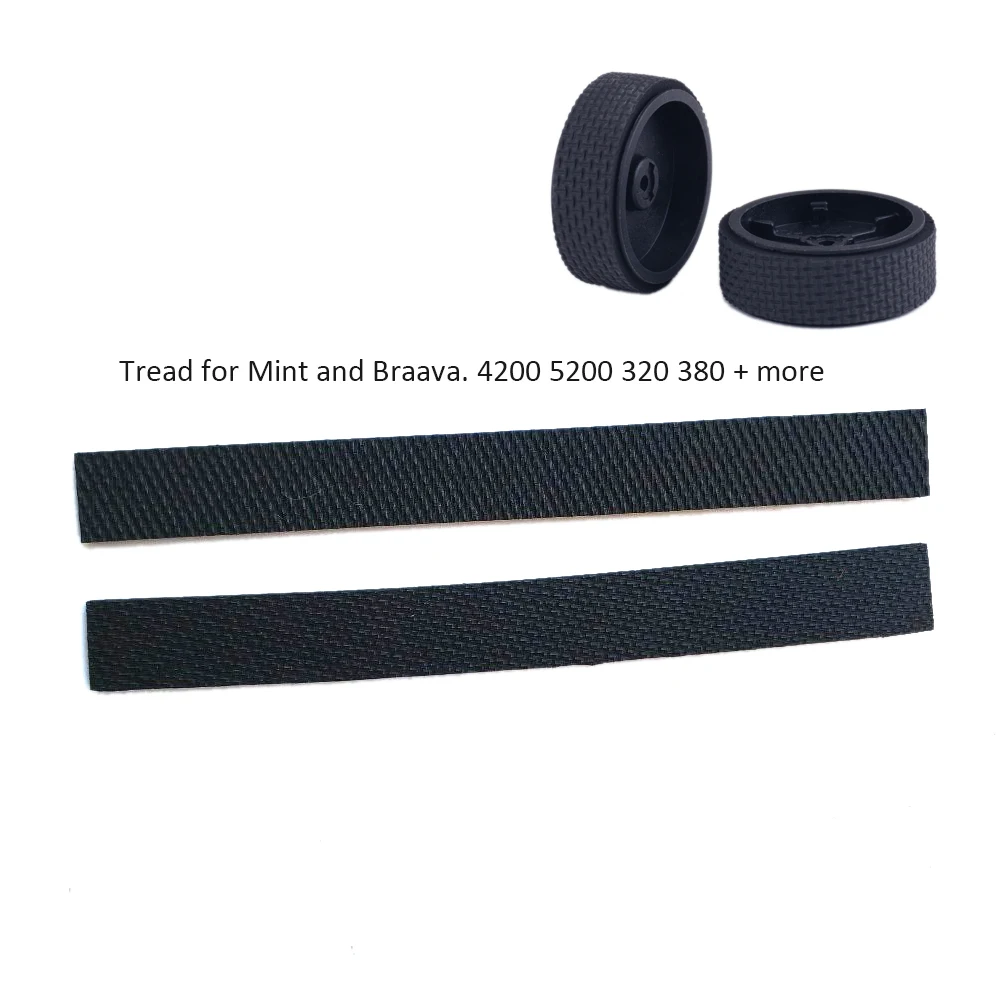 

2PCS Outer Rubber Thread Tires for iRobot Braava Mint5200 320 321 380 380t Vacuum Cleaner Wheel Tire Wheel Rubber Tape