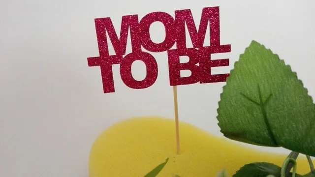 Happy glitter MOM TO BE cupcake Toppers baby shower украшения для торта вечеринки | Дом и сад