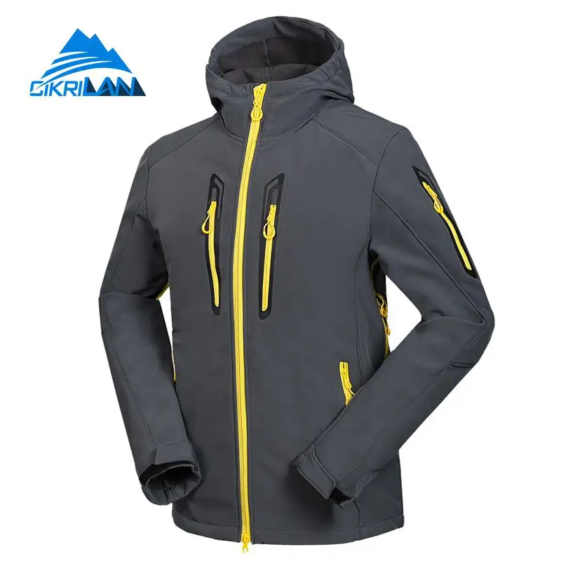 Мужская Открытый Отдых Туризм Soft Shell Пальто Ветровка Восхождение Походы Softshell