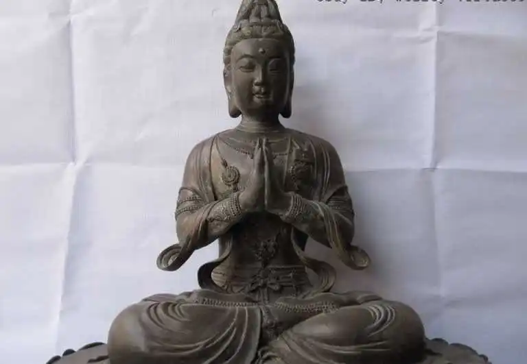 

20 INCH Tibet Fane 100% Pure bronze Kwan-yin Bodhisattva Avalokitesvara Statue