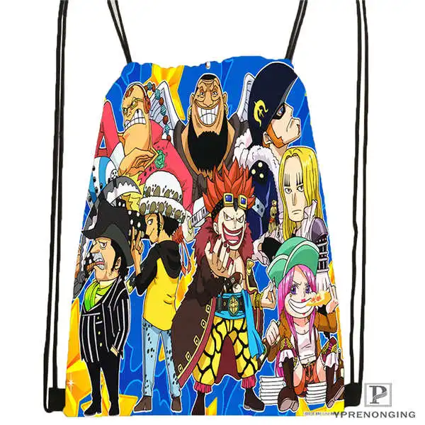 Custom Sabo Luffy Brother One PieceDrawstring Backpack Bag Cute Daypack Kids Satchel Black Back 31x40cm 180611