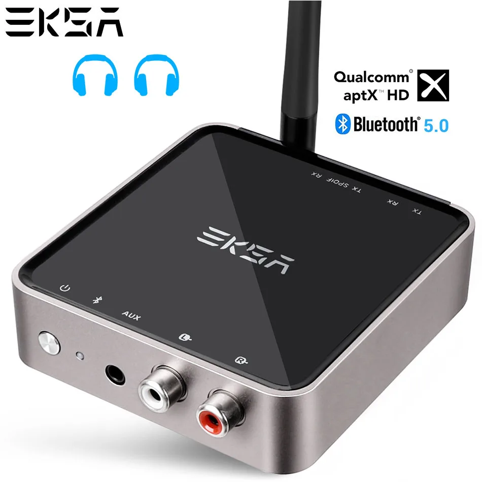 Billige EKSA Bluetooth 5,0 Audio Sender Empfänger 600mAh Neueste CSR8675 Bluetooth Adapter Optische 3,5mm AUX SPDIF für TV Kopfhörer