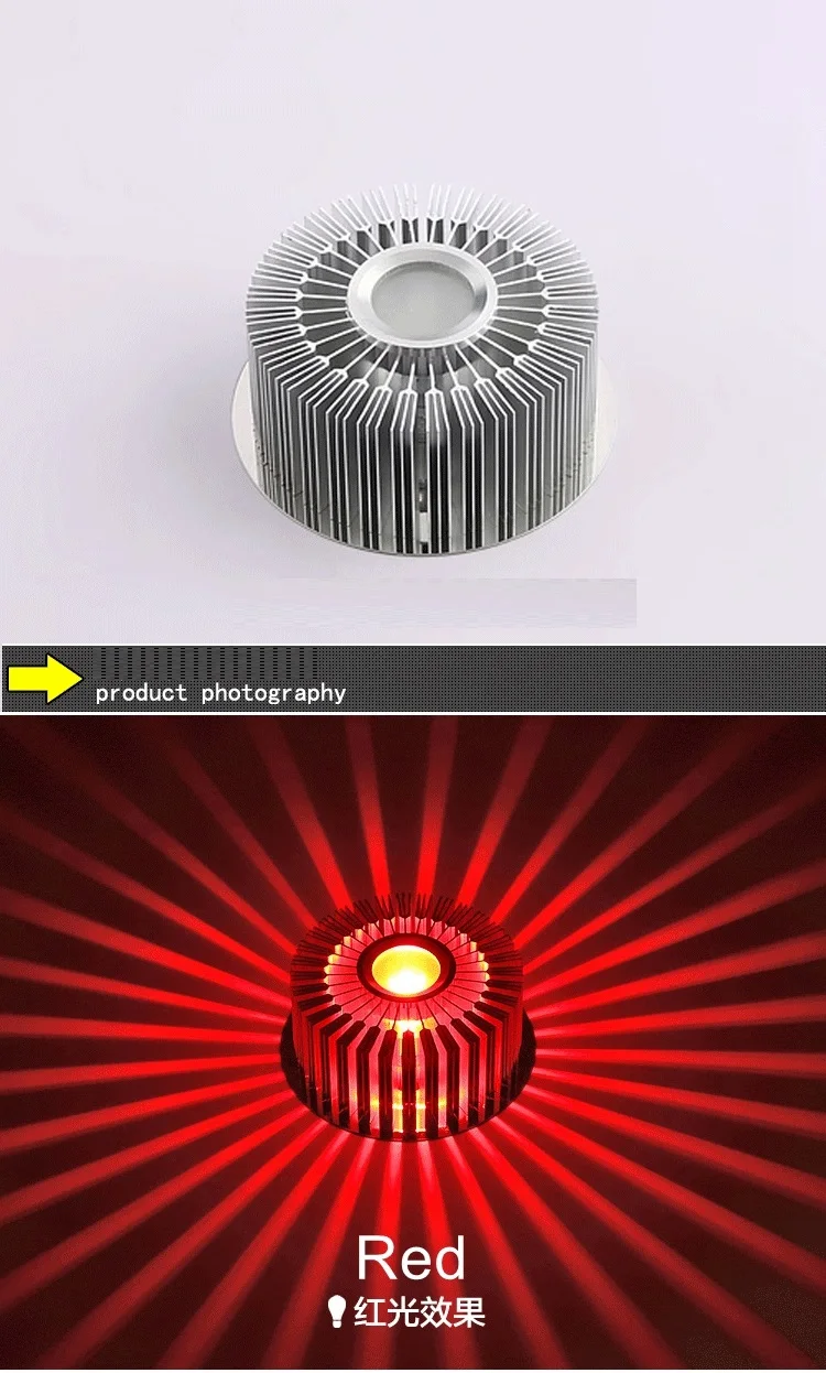 LukLoy 3 Вт светодиодный цветной алюминиевый потолочный светильник Точечный светильник абажур светильник для потолка настенный светильник для коридора