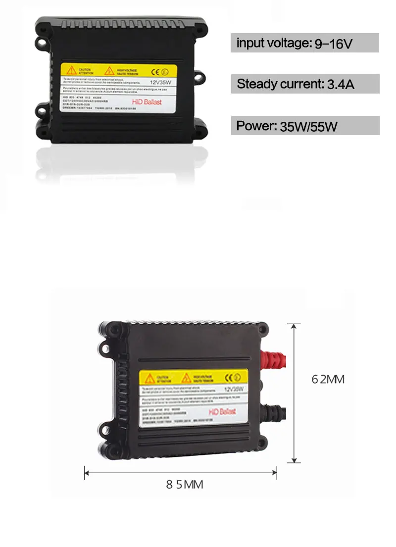 Xplus 55 Вт 35 Вт тонкий AC HID Электронный балласт блок зажигания для ксеноновых HID фар для HID комплект ксеноновой лампы