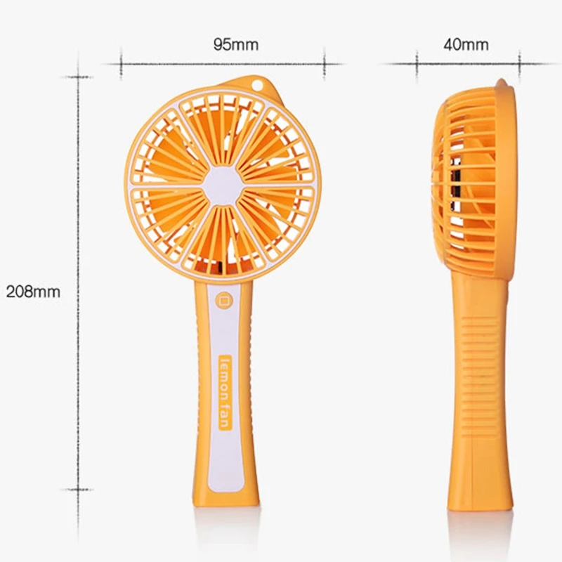 Мини ручной вентилятор, Портативный тихий Электрический охлаждающий вентилятор с usb-аккумулятором, работающий от аккумулятора для