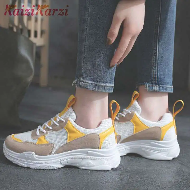 

KaiziKarzi Women Shoes Casual Female Flats Shoes Woman Fashion Club Daily Footwears Women Sneakers Shoes Women Flats Size 35-40