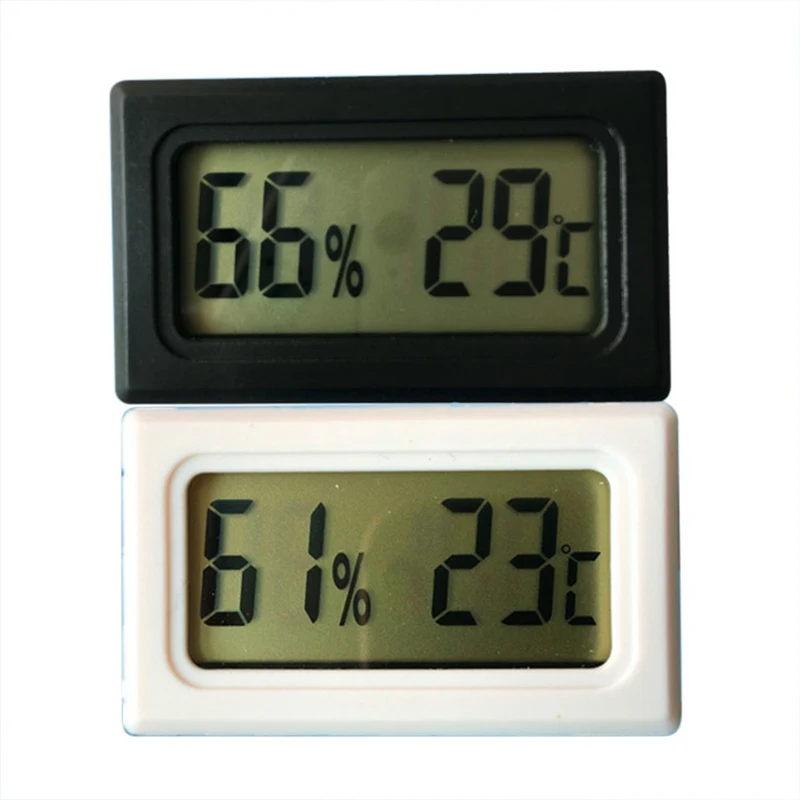 

Embedded Mini Digital Display Indoor & Outdoor Pet Reptile Hygrometer Pet Accessories