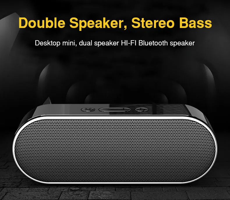 Speakers Mini HiFi Wireless Bluetooth Speaker Bass Stereo Sound Portable Speaker With MIC For Phone Support AUX TF Card USB Disk (1)
