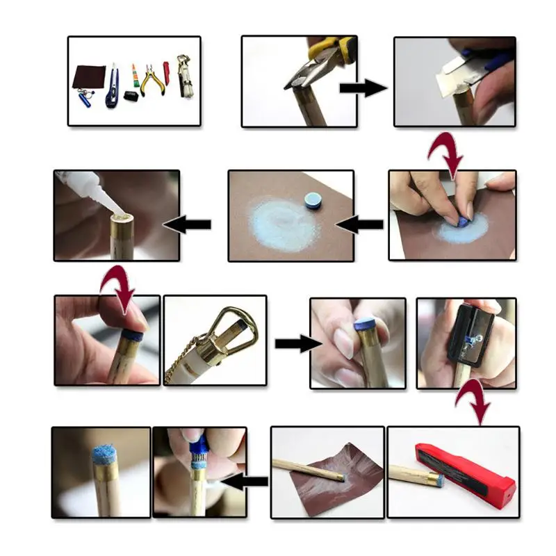 50 шт. 12 мм бильярдные наконечники для бильярдного кия твердость в м кий палка аксессуары сцепление на Мел лучше мел и больше управления