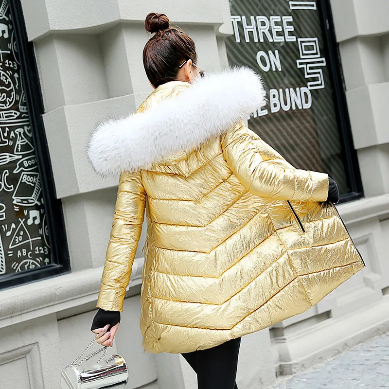 

High Quality Women Winter Jacket Big Fur Collar Hooded Long Warm Thicken Female Coat Long Parka wear parka plus size S-3XL