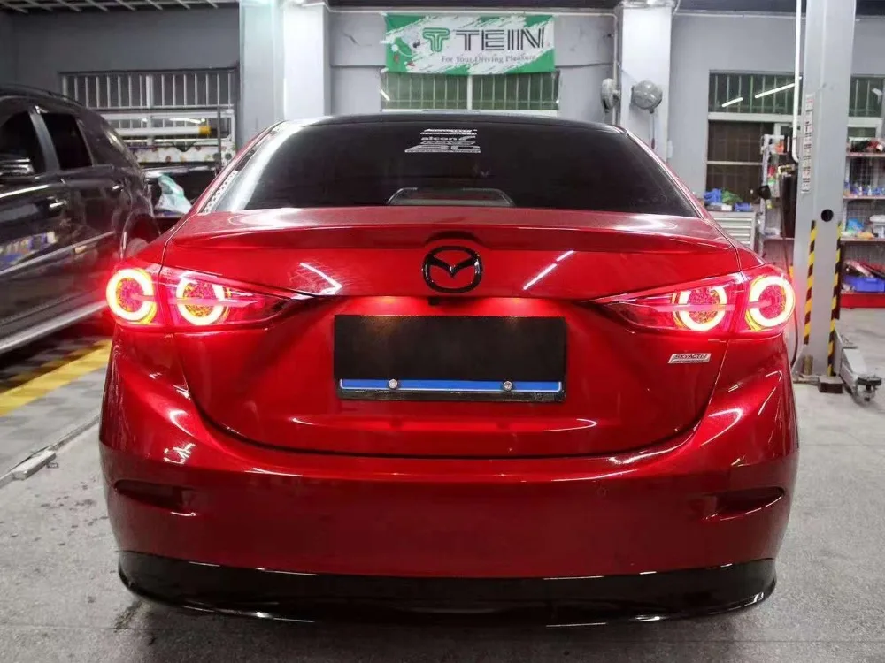 KOWELL стайлинга автомобилей для Mazda 3 задние фонари Mazda3 Axela светодиодный задний фонарь динамический сигнал поворота Задний фонарь DRL+ тормоз+ Парк+ знак