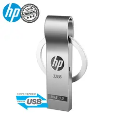 флешка Новое поступление hp Металл USB Flash Drive флешки 16 gb 32 ГБ, 64 ГБ и 128 ГБ с tipe пользовательские мультфильм логотип флешки DJ диск на ключ Cle USB3.0