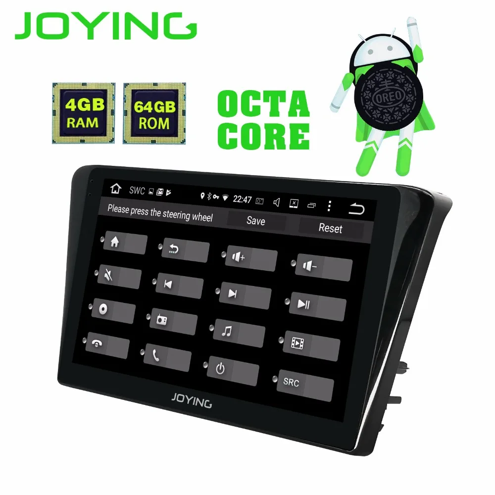 Perfect JOYING 10.1" 4G+ 64G ROM Android 8.1 Octa Core Multimedia GPS Car Stereo Car DVD Player for Peugeot 408 2014 Stereo Head Unit 1