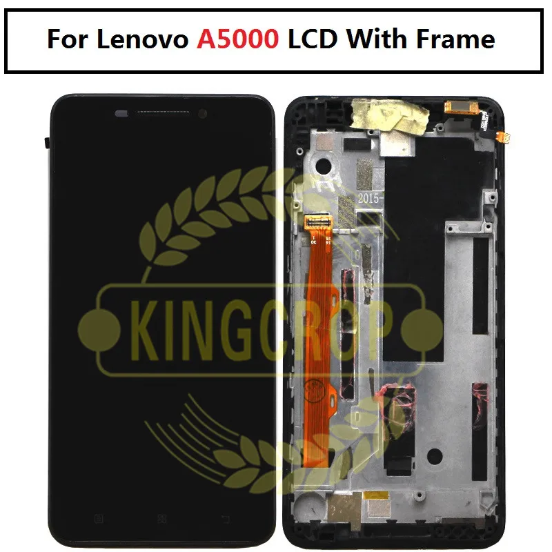 Дисплейный модуль для LENOVO A5000 5 0 дюйма черный/белый с сенсорным экраном и рамкой |