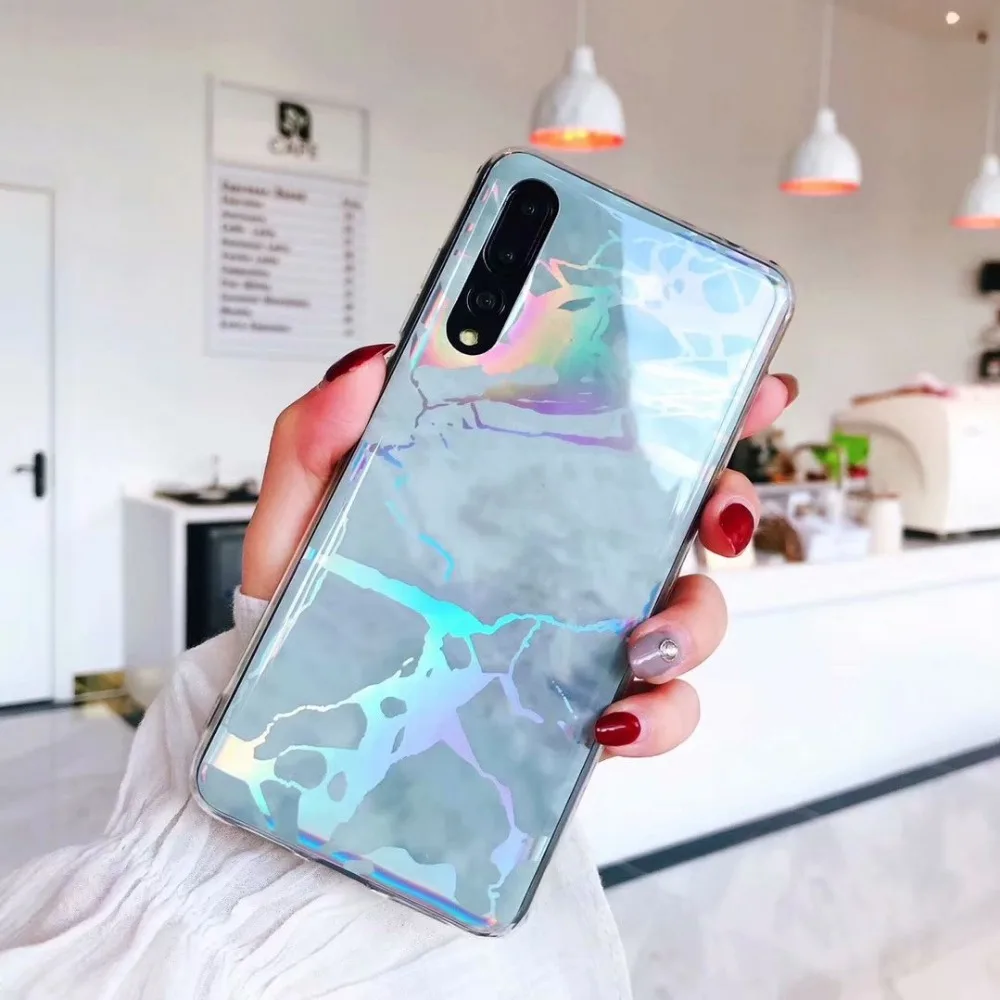 Dazzle Чехлы под мрамор для Huawei P20 Pro Lite Nova 3 3e 3i 2s Honor 10 чехол противоударный