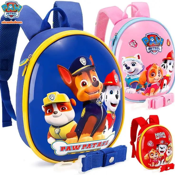 

Genuine PAW PATROL 2019 Hot Kindergarten SCHOOL EVA bag Baby ANTI-LOST Toy children's backpack doll kids toy for age 3-6 years