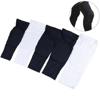 

1Pc Basketball Knee Pads Leg Sleeves Cellular Football Volleyball Soccer Kneepad Calf Support Ski Cycling Leg Warmer