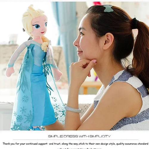 Disney Anime Frozen Dolls 40cm Stuffed Princess Elsa Anna Brinquedos Boneca Plush Toys Children Birthday Gift Disney Anime Frozen Dolls 40cm Stuffed Princess Elsa Anna Brinquedos Boneca Plush Toys Children Birthday Gift