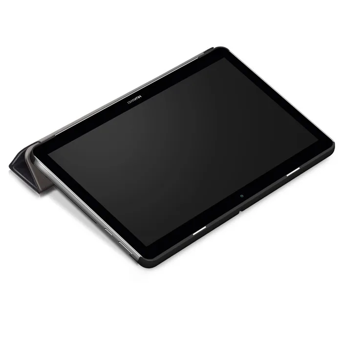 100 шт. искусственная кожа Стенд чехол для Huawei MediaPad T3 10 10.0 ags-l09 ags-l03 9.6 дюймов Планшеты+ Экран протектор