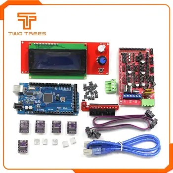 

Mega 2560 R3 RAMPS 1.4 Controller DRV8825 Stepper Driver Module 2004 LCD controller for 3D Printer Part kit with USB