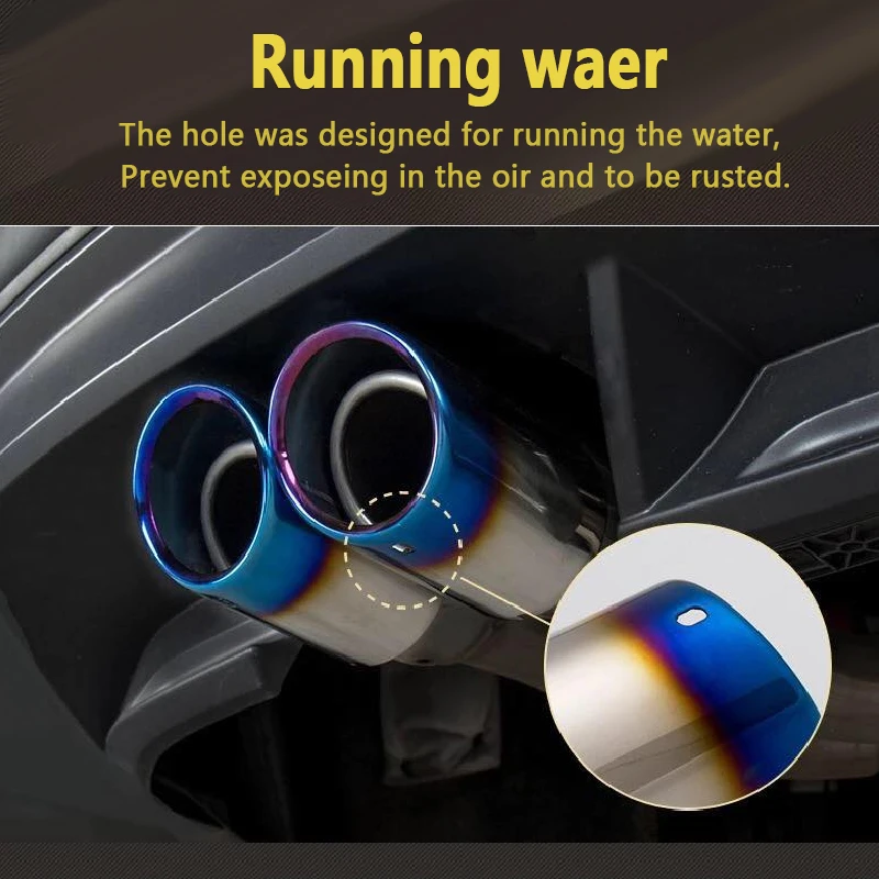 Cena Dla Volkswagen Tiguan 2 2016 2017 2018 ekskluzywna stylizacja samochodów S Steel końcówka tłumika wylotowa rura wylotowa tapicerka akcesoria samochodowe