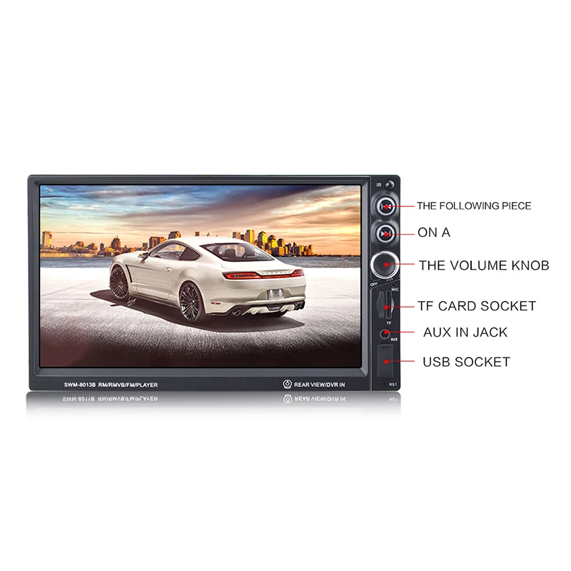 

2018 7 Inch Auto High Definition Vehicle MP5 Player Double Ingot Car Audio and Video MP4 Card Radio Reversing Priority Display