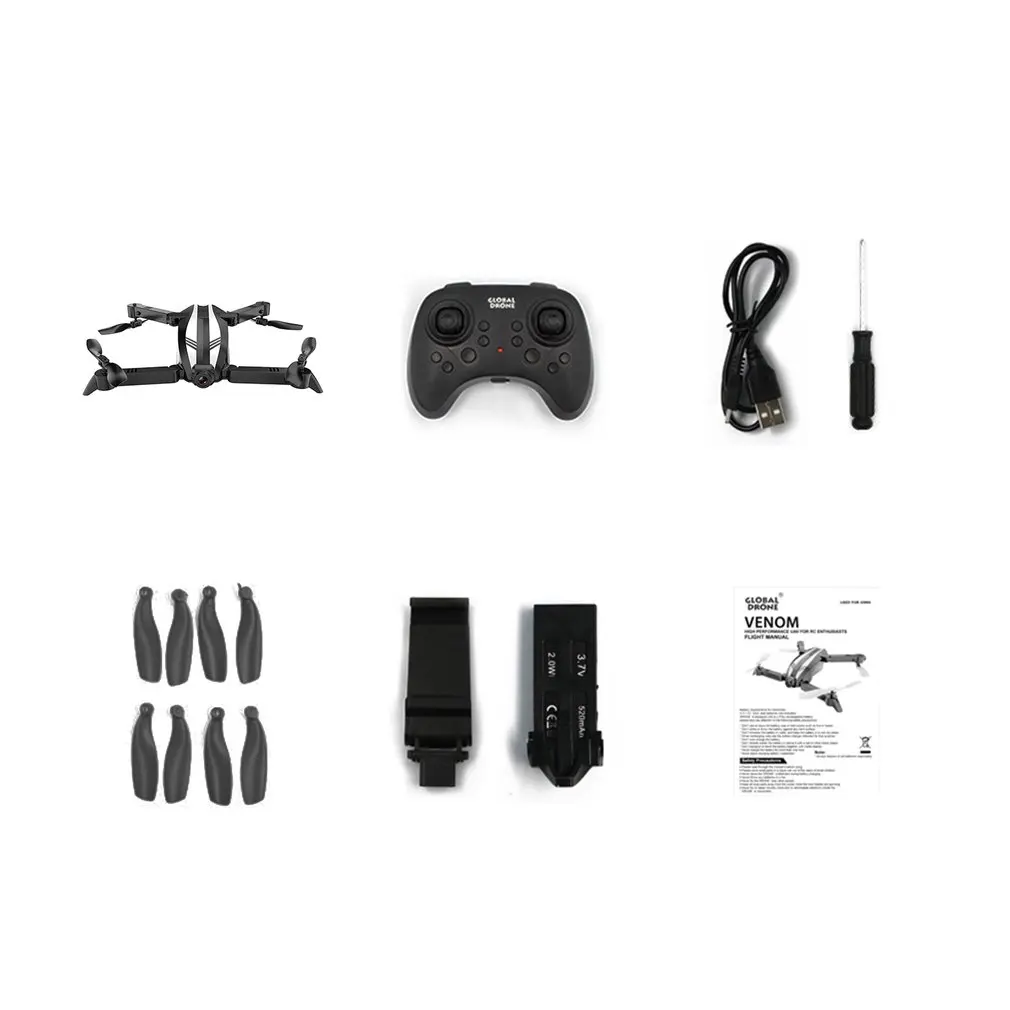 

Global Drone SPYDER-X Quadrocopter Dron RC Helicopter WIFI FPV Foldable Quadcopter Selfie Drones with Camera HD Mini Drone X Pro