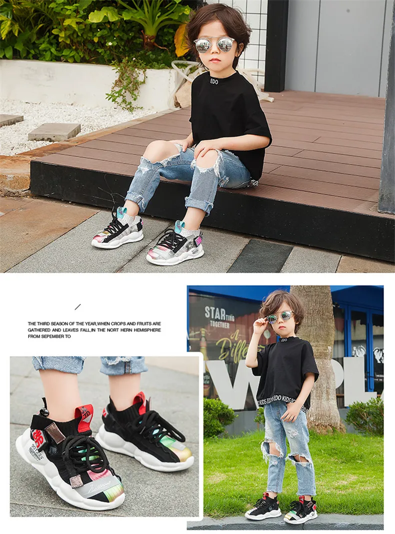 2019 Autumn Kids sneakers Girls shoes Boys Fashion Casual Children Shoes for Girl Sport Running Child Shoes Chaussure Enfant (17)