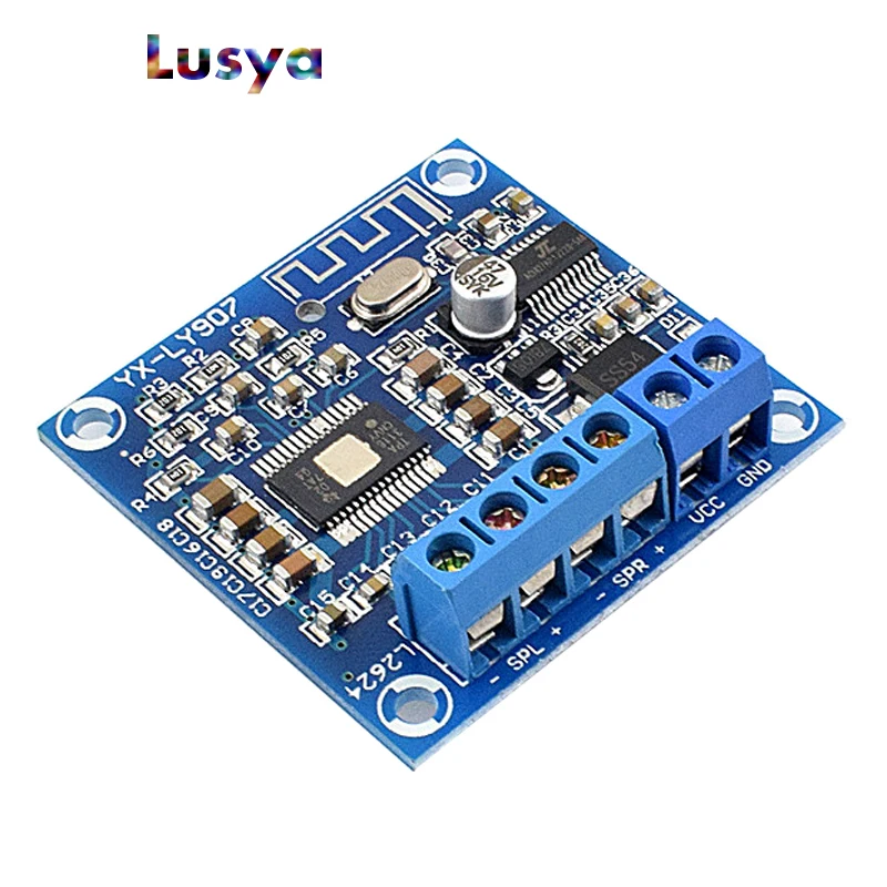 

New TPA3116D2 4.0 Bluetooth two-channel stereo 50W + 50W DC 12V to 24V digital HiFi power amplifier board