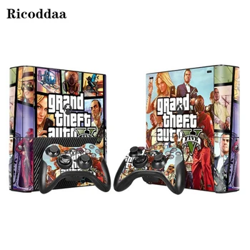 

GTA-V Vinyl Decal Skin Stickers for Microsoft Xbox 360 E and 2 Controller Skins Stickers for XBOX360 SLIM E Game Accessories