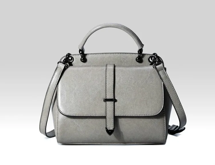 

LOVELY Korea Genuine Leather Woman Package Tide Leisure Ma'am Portable Messenger Single Double Color Cowhide Package