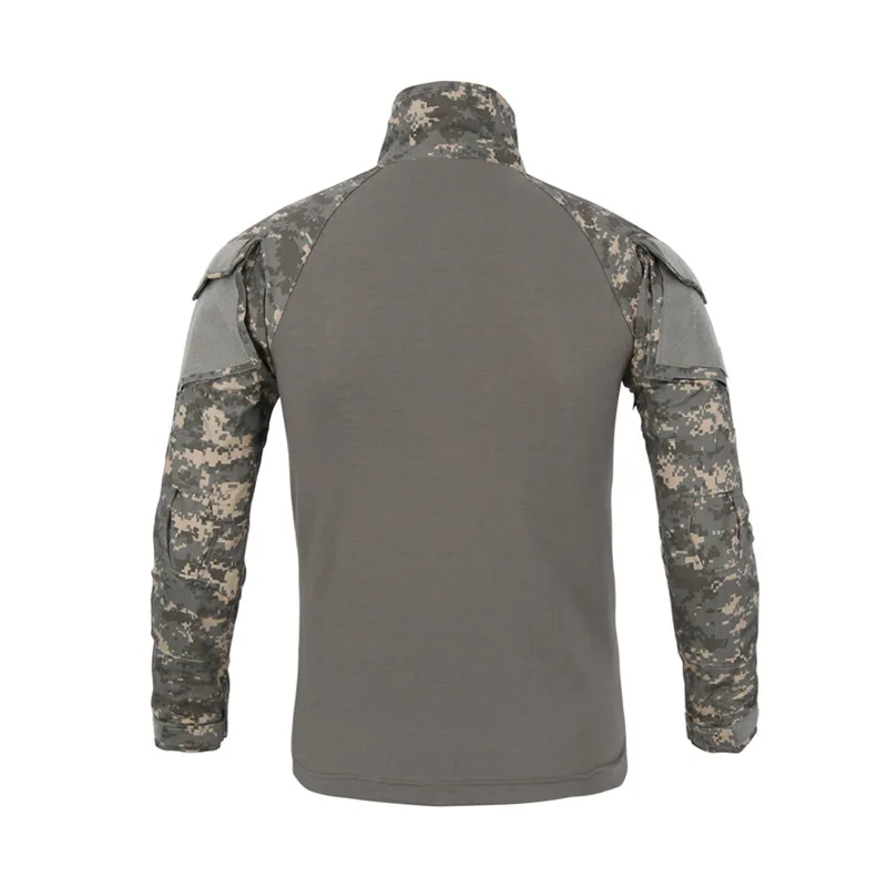 Армейская Тактическая Военная униформа для страйкбола, камуфляжная, проверенная в бою рубашка с длинным рукавом для мужчин