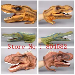 Горячая динозавров вечеринок игрушка модель животных моделирования мир Юрского периода Хэллоуин Рождество подарок руки кукол палец