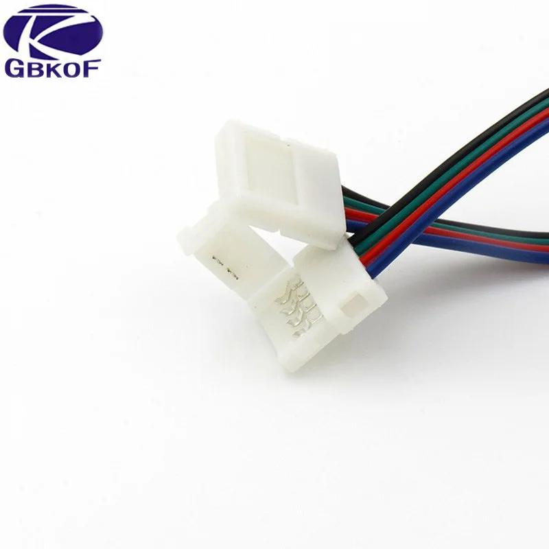 Для 5050 цветных (RGB) светодиодных лент: 5 шт./лот 10 мм 4 pin пайки и удлинения ресниц