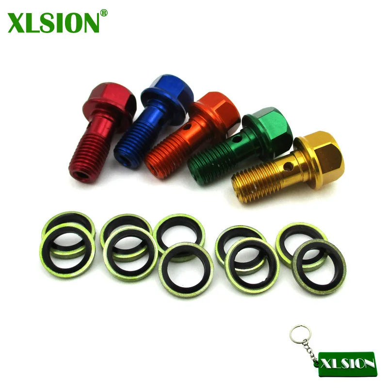XLSION Banjo Bolt M10x1.25 для питбайка ATV квадроцикла мопеда скутера картинга мотоцикла