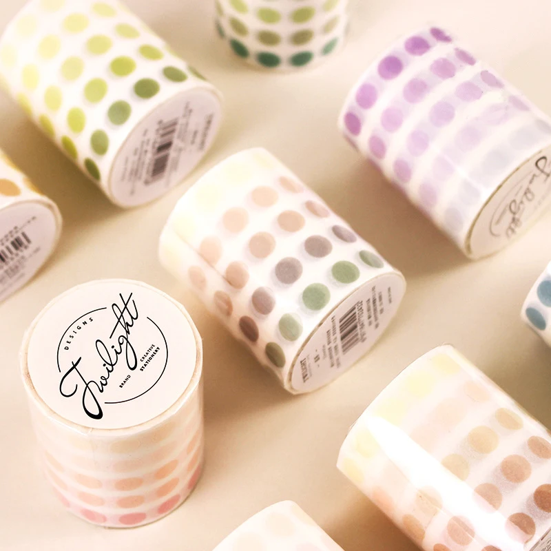 

52mm*5m Kawaii Cute Round Wide Washi Tape Stickers Scrapbooking DIY Masking Tape School Office Supplies Bullet Journal sl1853