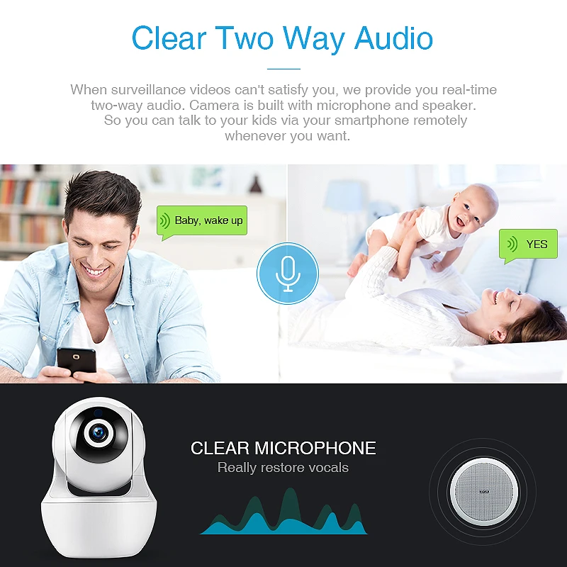 FREDI 1080P Авто Trarcking Cloud IP камера Домашняя безопасность WiFi ИК камеры наблюдения