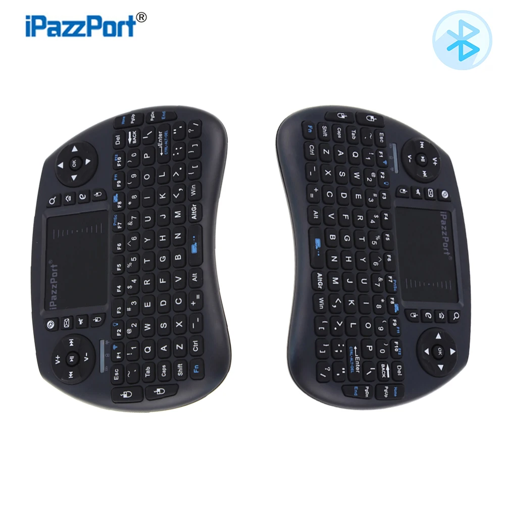 Mini 92 Keys Bluetooth Backlit Gaming Keyboard With Air Mouse Touchpad For Windows Android