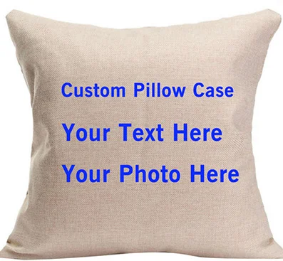 Пользовательское имя Подушка Чехол Декоративная Наволочка на подушку для персонализированный подарок для Спальня Синий Подушка Чехол