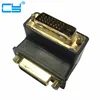 Adaptador/convertidor de vídeo DVI 24 + 1 macho a DVI-D hembra, ángulo recto de 90 grados, alta calidad ► Foto 2/2