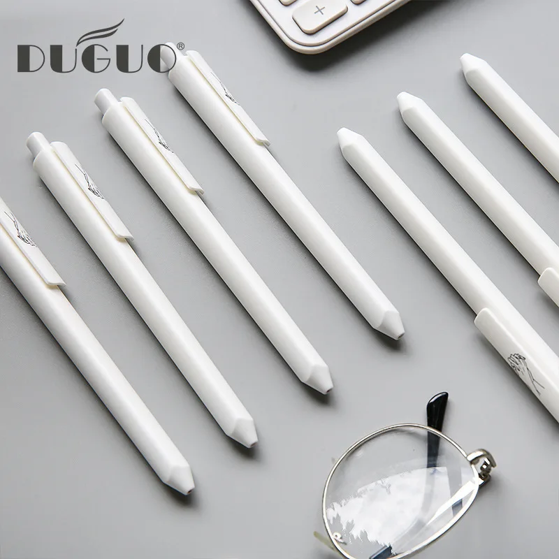 

DUGUO stationery creative simple couple press the neutral pen triangle pole student with the test pen office supplies gel pen
