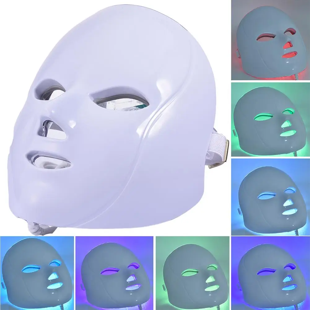 

7 Colors Led Facial Mask Beauty Skin Care Rejuvenation Wrinkle Acne Removal Face Beauty Therapy Whitening Tighten Instrument