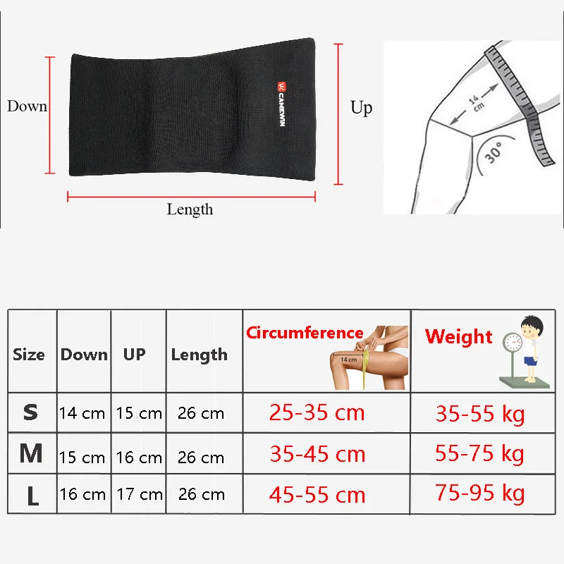 CAMEWIN, 1 шт., защита колена, высокая эластичность, дышащие нейлоновые наколенники для мужчин и женщин, для баскетбола, бадминтона, поддержка колена