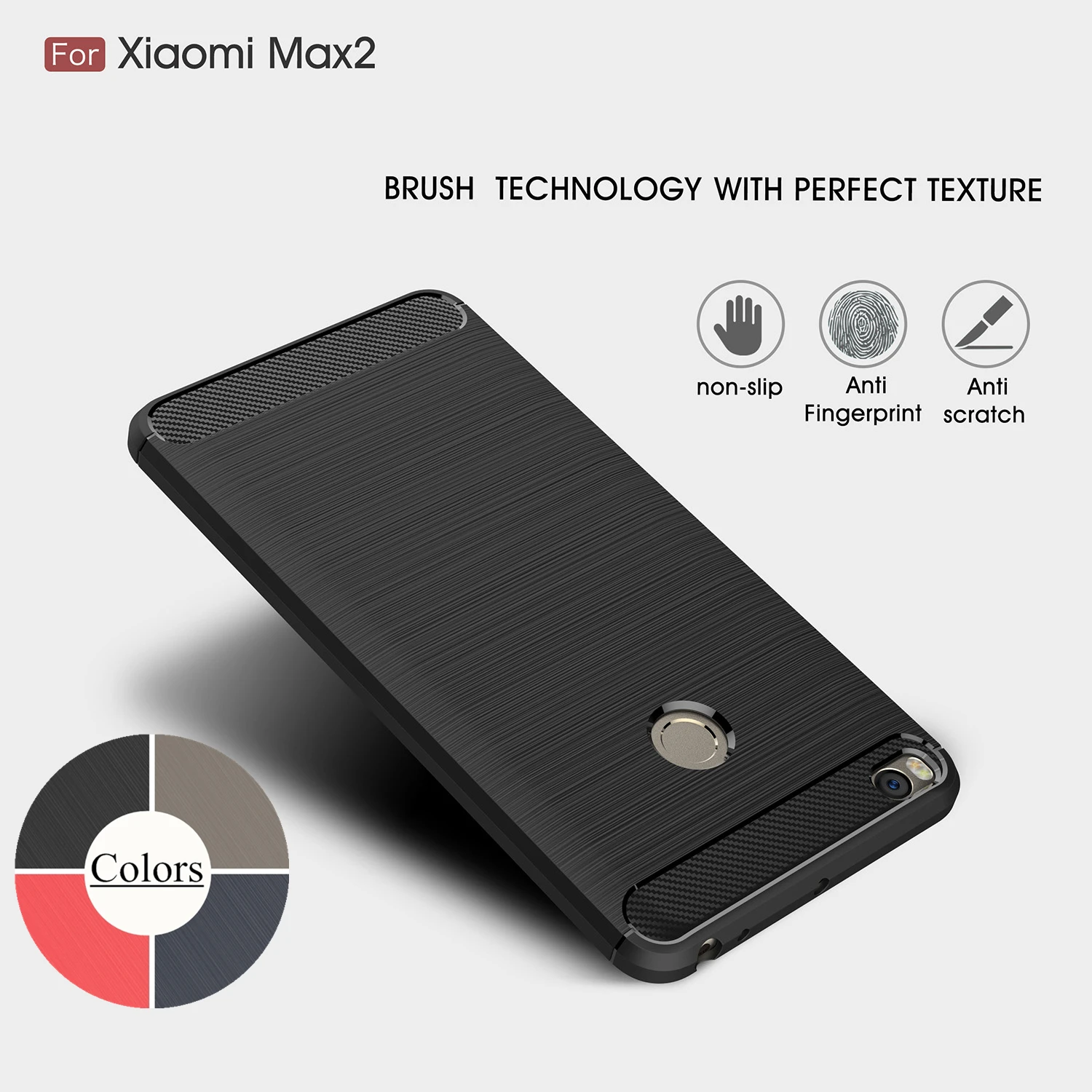 

Case for Xiaomi Mi Max / Xiaomi Mi Max 2 TPU Silicone Case Ultra-thin Soft Cover Matte Feel Phone Case Rugged Armor Case