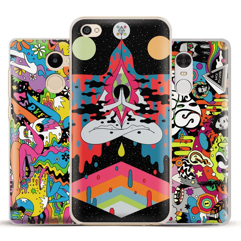 

Psychedelic Trippy Aesthetic Abstract Phone Case Shell For Xiaomi Redmi Note 4 4X 5A 6 6A PRO Mi 8 5 5S PLUS Max A1 Note 2 3